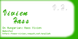 vivien hass business card